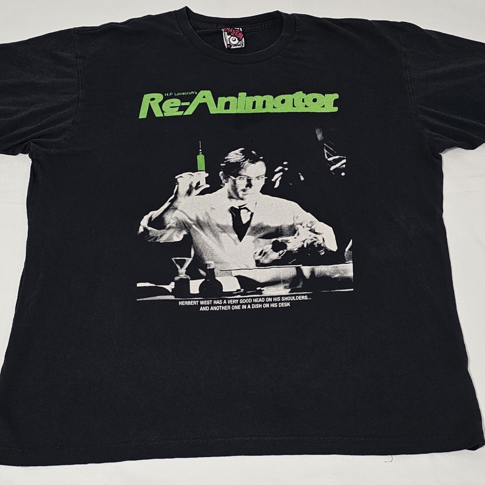Vtg Chaser Re-Animator H.P. Lovecraft Cult Classic Rare T-Shirt Men's XL